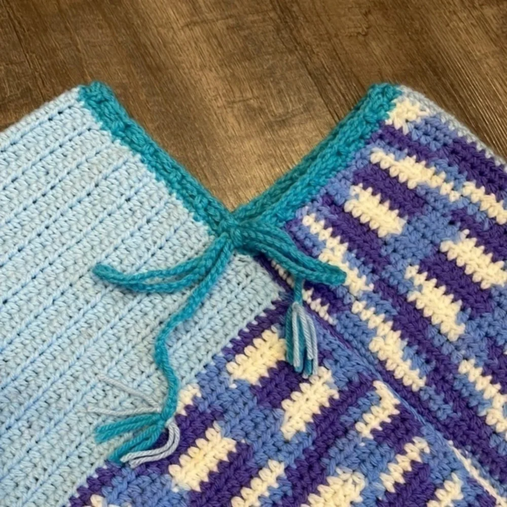 Child’s hand crocheted poncho
